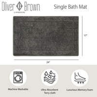 Традиционални килими со цврсто печатење на Оливер Браун, сива, 17 24