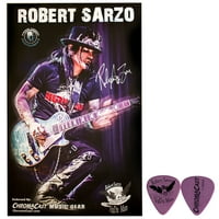 Роберт Вуду Ман Сарцо автограмирано постери и потпис за избор на гитара за избор на гитара