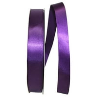 Reliant Ribbon Single Face Satin Allive Pivice Plum Purple Polyester Ribbon, 3600 0,87