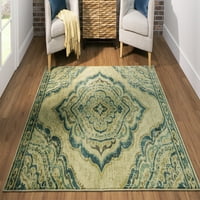 Мохавк Дома Призматички источни височини Сина преодна украсна ориентална прецизност печатен килим, 8'x10 ',