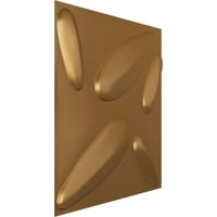 Ekena Millwork 5 8 W 5 8 H Pet Petal Endurawall Декоративен 3Д wallиден панел, светло злато на палто