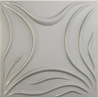 Ekena Millwork 5 8 W 5 8 H Savannah Endurawall Декоративен 3Д wallиден панел, текстурирано метално сребро