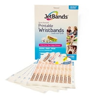 JetBands DIY Inkjet кои можат да се печатат на Tyvek Blandbands - броење, бело, 8,5 11 големина на листот