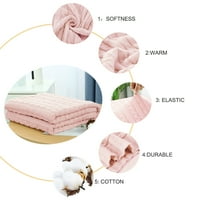 Единствени поволни цени памучен кабел плетено фрлање ќебе со милениумски розово 51 x59