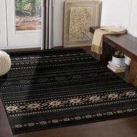 Уметнички ткајачи Парамаунт Југозападен област килим, црна, 6'7 9'6