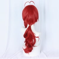 Уникатни поволни цени за човечки перики за коса за жени дама 26 црвени перики со капаче за перика