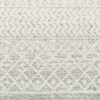Уметнички ткајачи Елазиз Геометриска област килим, надвор од бела боја, 2 '3'