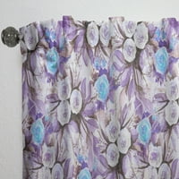 DesignArt 'Bloom Purple IV' Floral завеса панел