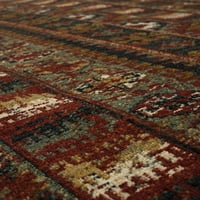 Махавк дома Шафтсбери ткаен килим во затворен простор, црвена, 2 '3'