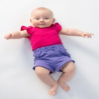 Мало starвезда Органско бебе и дете девојче ПК плетени шорцеви, големина новороденче-5Т