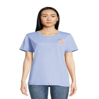 Positivitees женска есенска графичка маица, сезонски зачин од тиква од тиква од кратки ракави, големини S-3XL