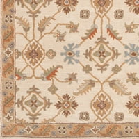 Уметнички ткајачи Epictus кафеава тен традиционална килим на квадратни подрачја
