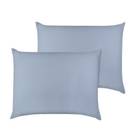 Домашни колекции органски памучен перница пар, крал, светло сина боја