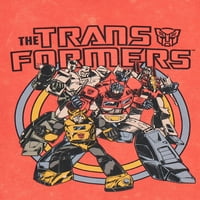 Трансформатори момчиња Optimus Prime Graphic T-Shirs, 2-пакувања, големини 4-18