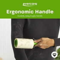 Evercare 50-лист Compact Compact Lint Roller, зелена