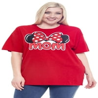 Женска маица маица маица маица бела црвена полска точка за печатење на мајки