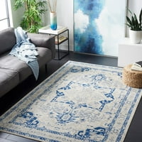 Традиционален килим на Брентвуд Седрик, 6'7 6'7 квадрат, беж сина боја