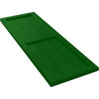 Ekena Millwork 3 4 W 92 H TRUE FIT PVC, два табла врамени од табла-n-batten ролетни, виридијански зеленило