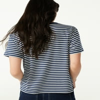Бесплатно склопување женска исечена маица BO со кратки ракави