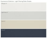 Колекција на сопствени изрази, ролери за филтрирање на безжична светлина, светло сива, должина од 3 8 ширина