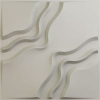 Ekena Millwork 5 8 W 5 8 H Rague Endurawall Декоративен 3Д wallиден панел, ултраковер сатенски цвет бело