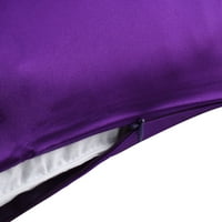 Уникатни поволни цени свилена перница виолетова кралица