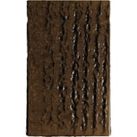 Ekena Millwork 4 H 6 D 48 W Rough Sawn Fau Wood Camplace Mantel Kit W alamo Corbels, Premium AdEd