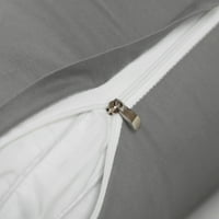 Уникатни поволни цени египетска памучна перница за покривање на случаи темно сив стандард