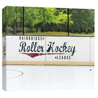 Слики, хокеј на ролери 20х16, украсна wallидна уметност на платно