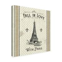 Трговска марка ликовна уметност „Париз Фармхаус II“ платно уметност од студиото Пела