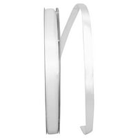 Reliant Ribbon Single Face Satin Сите прилика Бела полиестерска лента, 3600 0,37