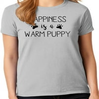 Графичка Америка Среќата е топло кутре цитираат колекција на женски маици