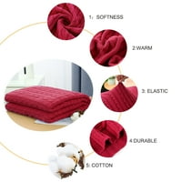 Уникатни договори кабелски плетен памук декоративно фрлање ќебе, 30 39