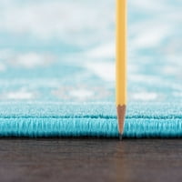 Транзициска област килим) цветна чаша, затворен слонова коска, сет лесен за чистење