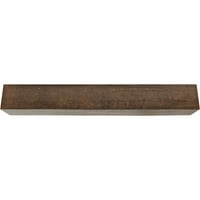 Ekena Millwork 6 W 12 H 12'l 3-страничен груб кедар ендуратан фау дрво тавански зрак, премија на возраст