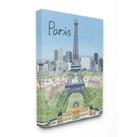 СТУПЕЛ ИНДУСТРИИ Париз Шарени обележја Француски град Европска архитектура Canvas Wallидна уметност Дизајн