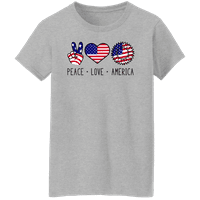 Графичка Америка Патриотска 4-ти јули Ден на независност на женската колекција на маици